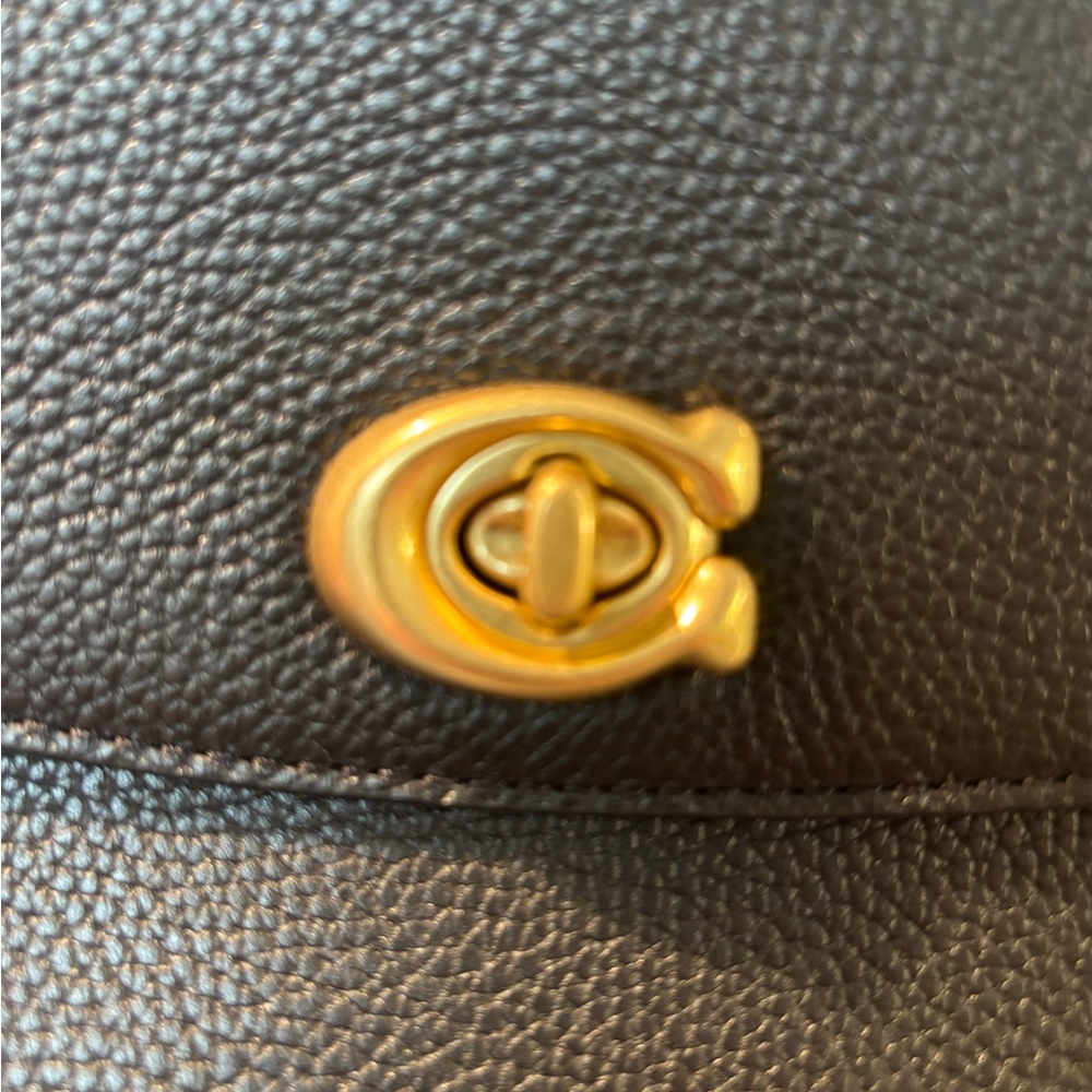 Coach Cassie 19 Black Leather Crossbody Bag - Picture 6 of 9